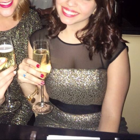 Gold cocktail dress - Picture 3 of 3